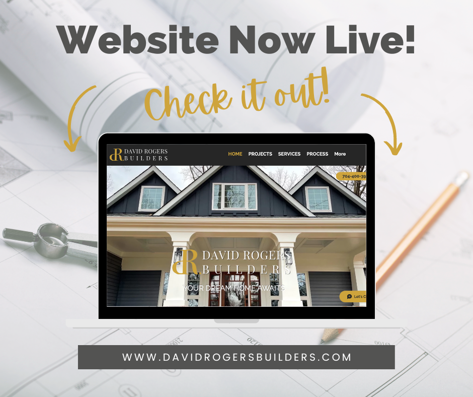 David Rogers Builders new website launch posts