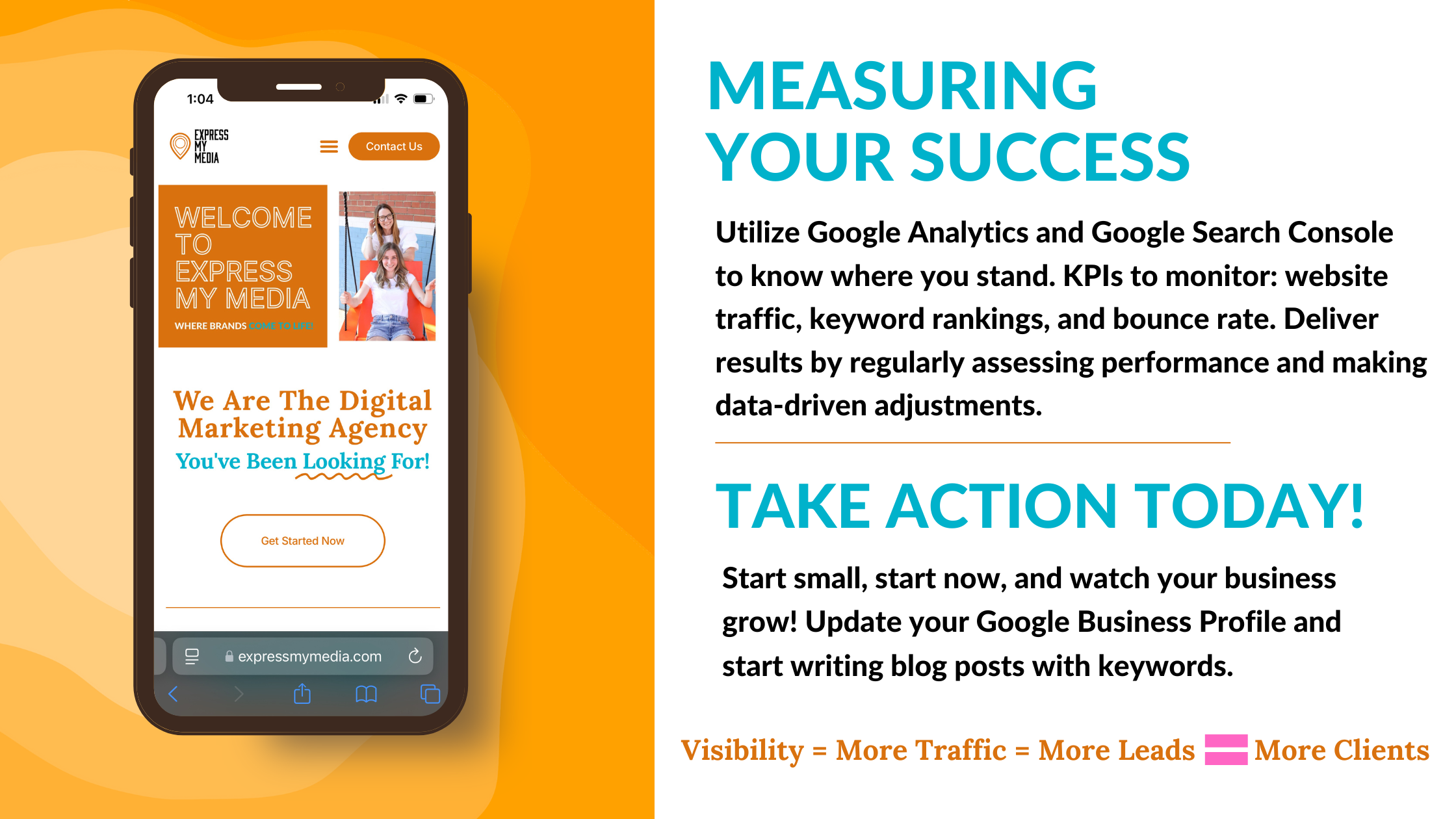 measuring your marketing using KPIs with Express My Media